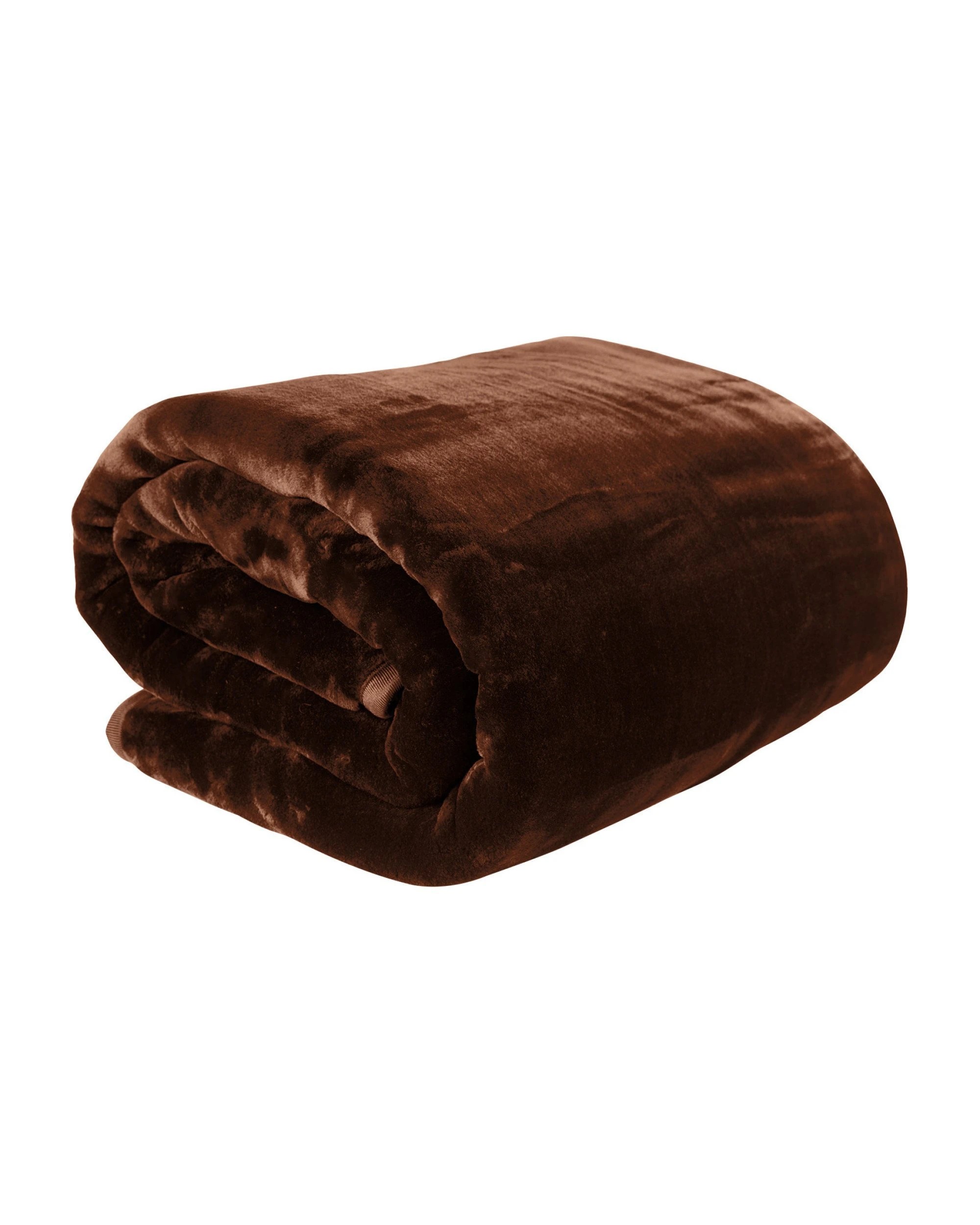 1 Laura Hill 600-gsm Mink Blanket Double-sided Soft Plush Bed Faux Throw Rug Wine Chocolate
 - Queen Bed, 1 of 7