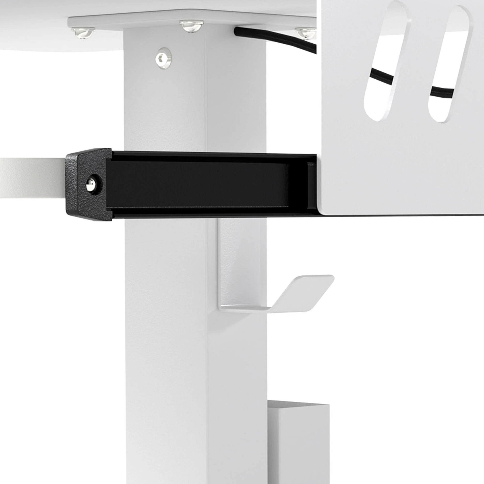 5 Levede Mobile Standing Desk - White, 5 of 9