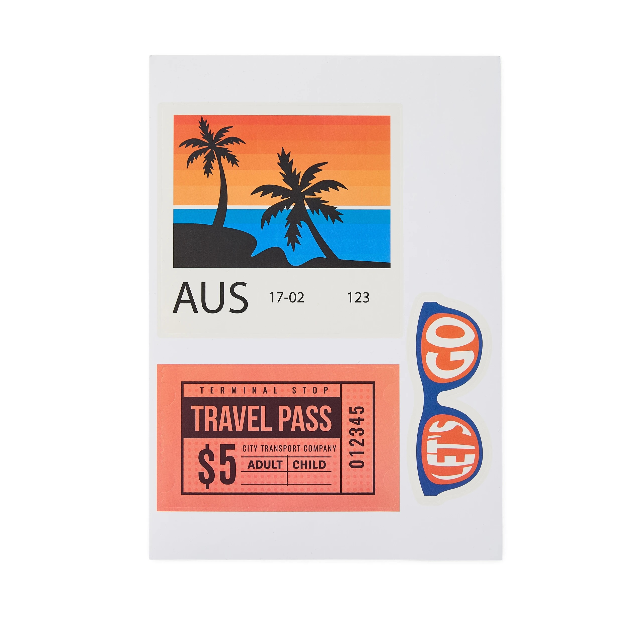 8 48cm Trunk Hard Case with Stickers - Silver Look, 8 of 10