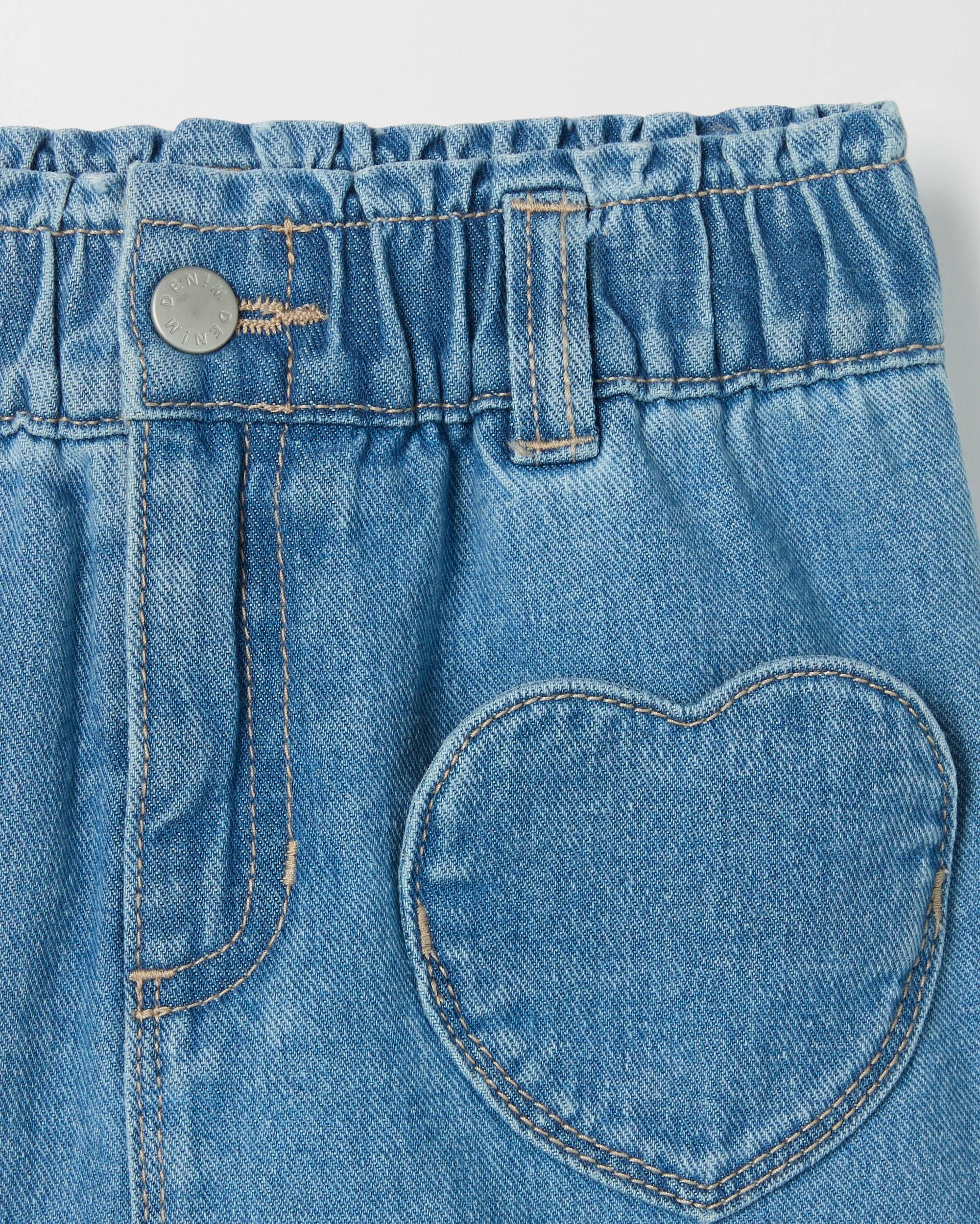 6 Target Denim Skort BLUE HEART POCKET, 6 of 7