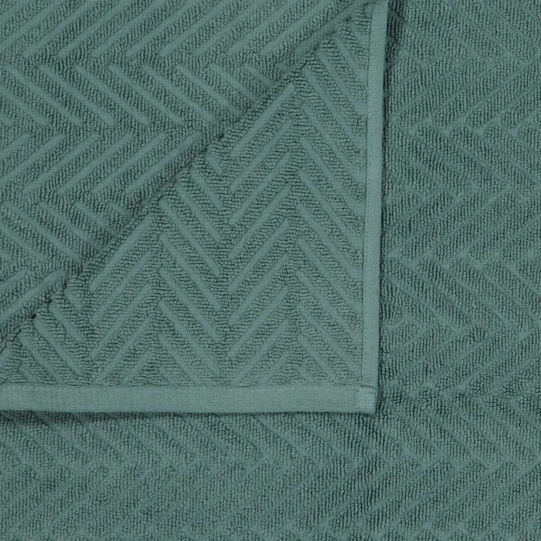 2 Chevron Cotton Bath Towel - Cypress, 2 of 6