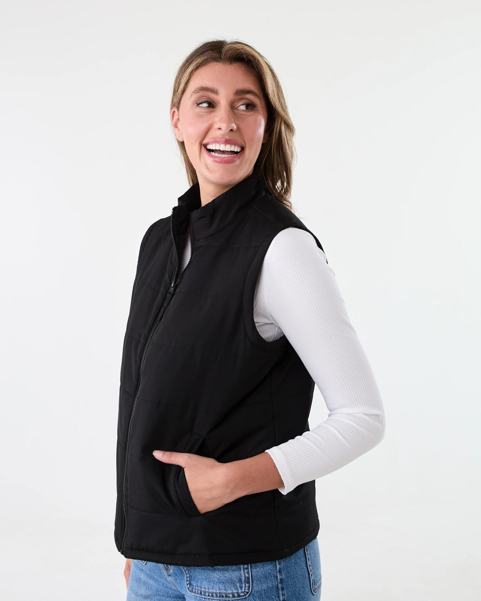 2 Puffer Gilet Black, 2 of 6