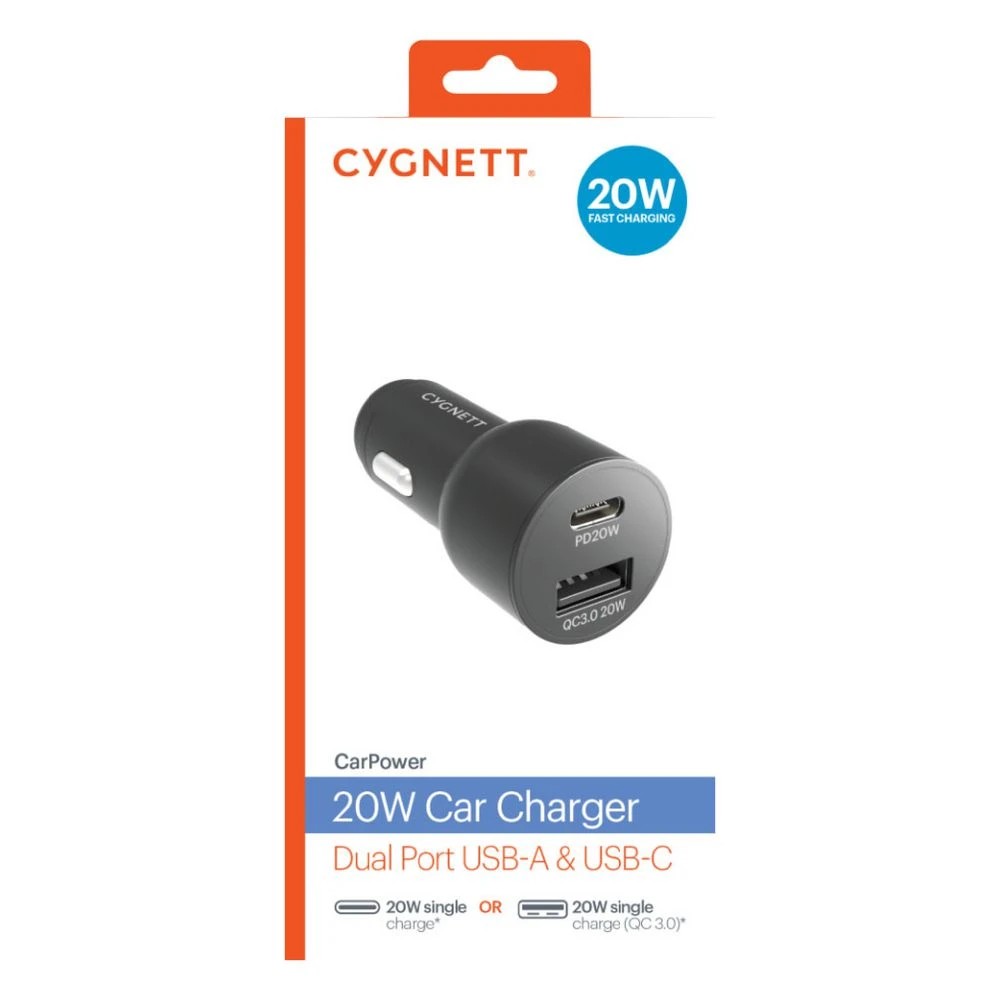 4 Cygnett CarPower 20W USB-C & USB-A Dual Car Charger, 4 of 6