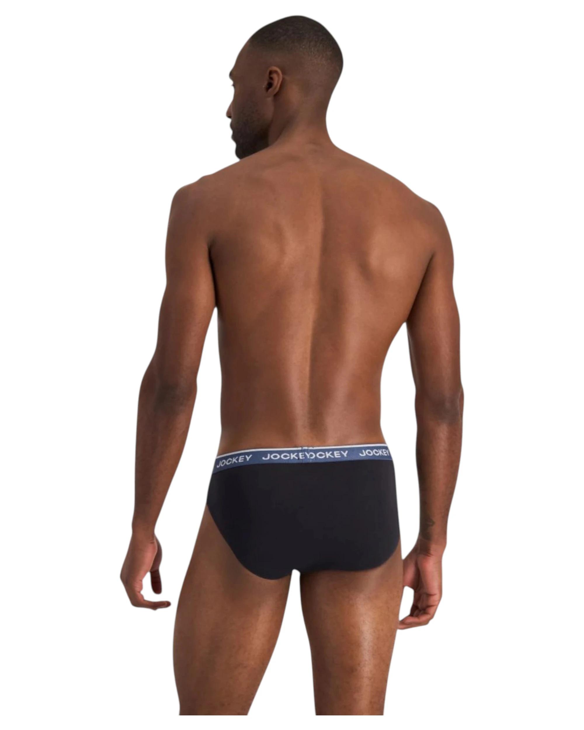 7 Jockey 16 Pack Elastic Cotton Brief Underwear BLACK, 7 of 10