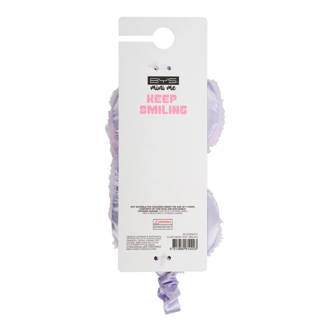3 BYS Mini Me Sleep Mask - Keep Smiling, 3 of 3