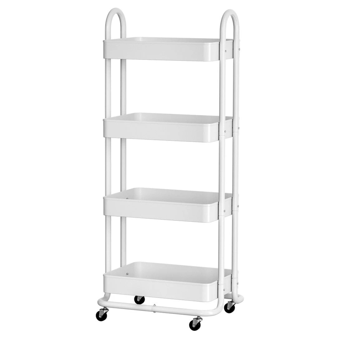 2 Artiss Storage Trolley Kitchen Cart 4 Tiers
 - White, 2 of 4