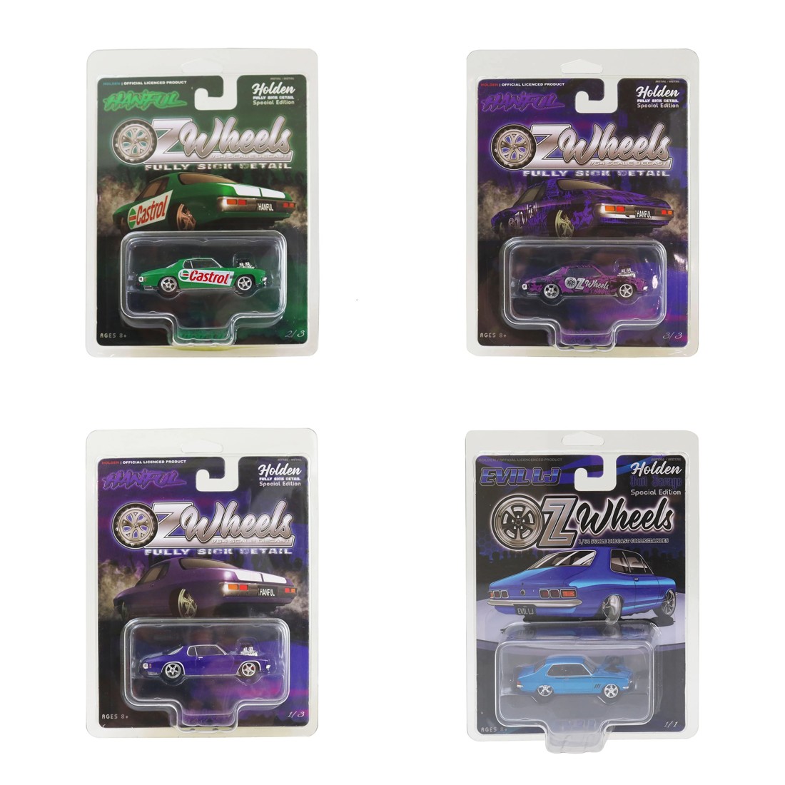 1 Holden OZ Wheels 1:64 Scale Diecast Fully Sick Detail Vehicle - Assorted, 1 of 6