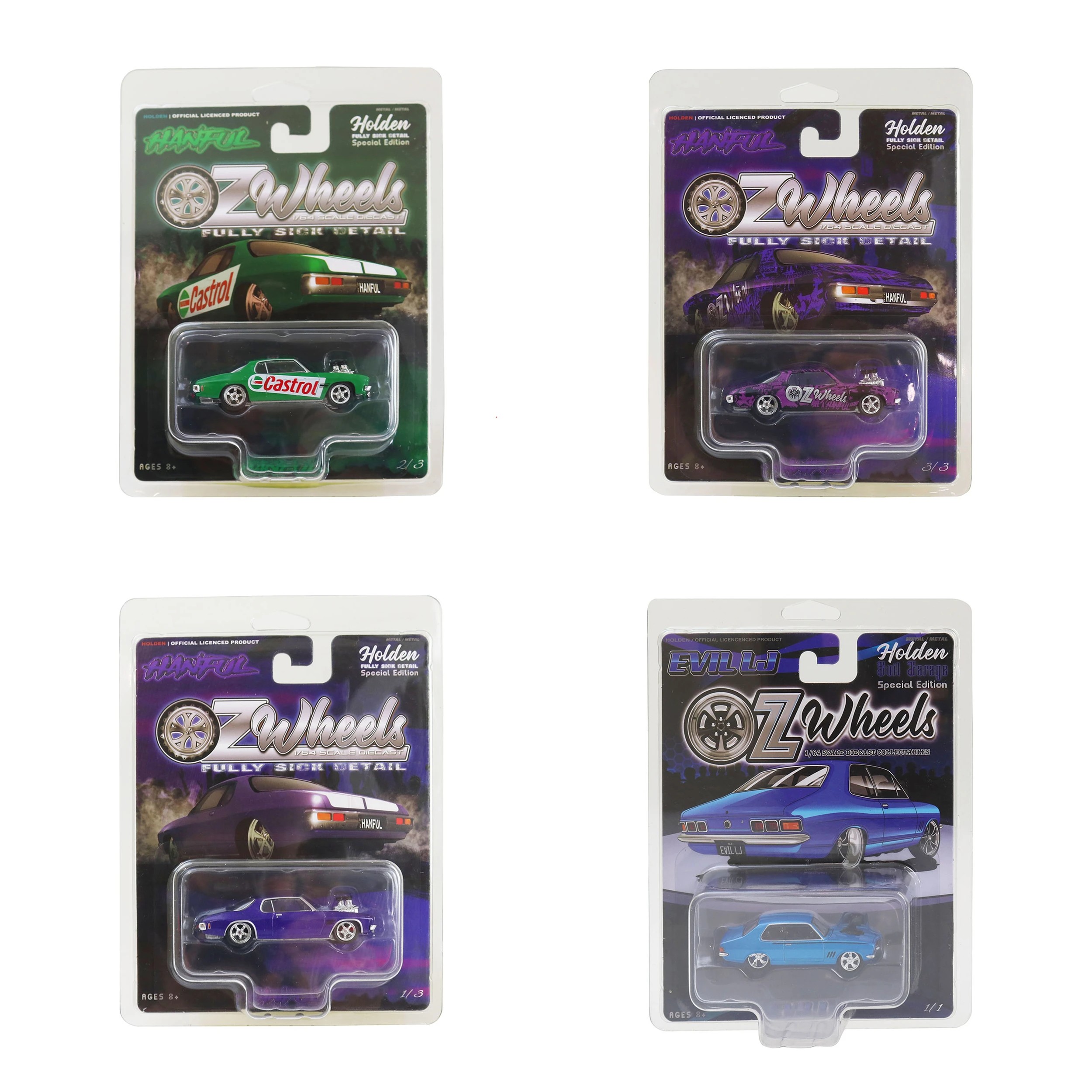 1 Holden OZ Wheels 1:64 Scale Diecast Fully Sick Detail Vehicle - Assorted, 1 of 6