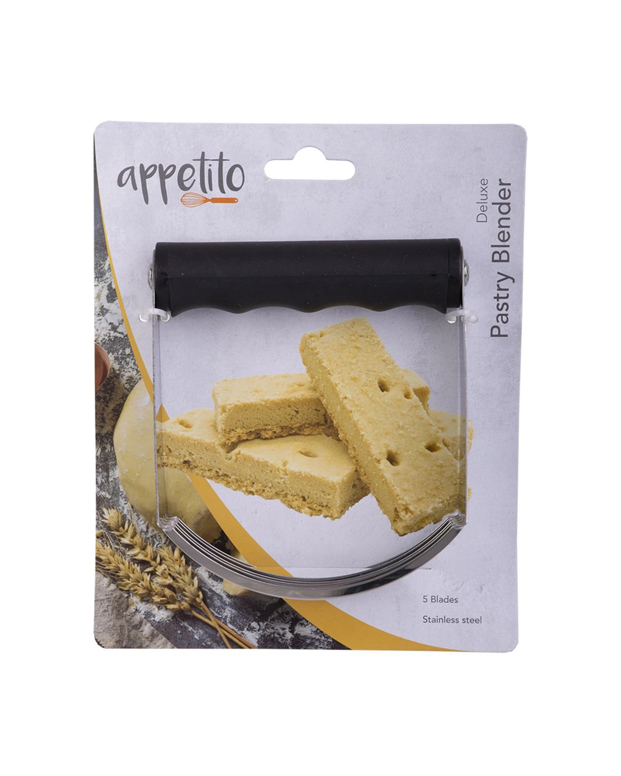 3 Appetito Stainless Steel Deluxe Pastry Blender With Soft Grip Handle For Baking
 - Silver, 3 of 3