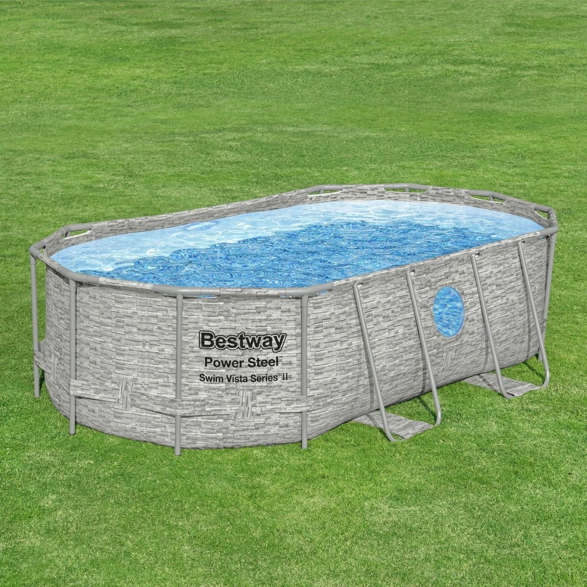4 Bestway Above Ground Pool Steel Frame Pool Set with Filter Pump 4.27 x 2.5 x 1M, 4 of 4