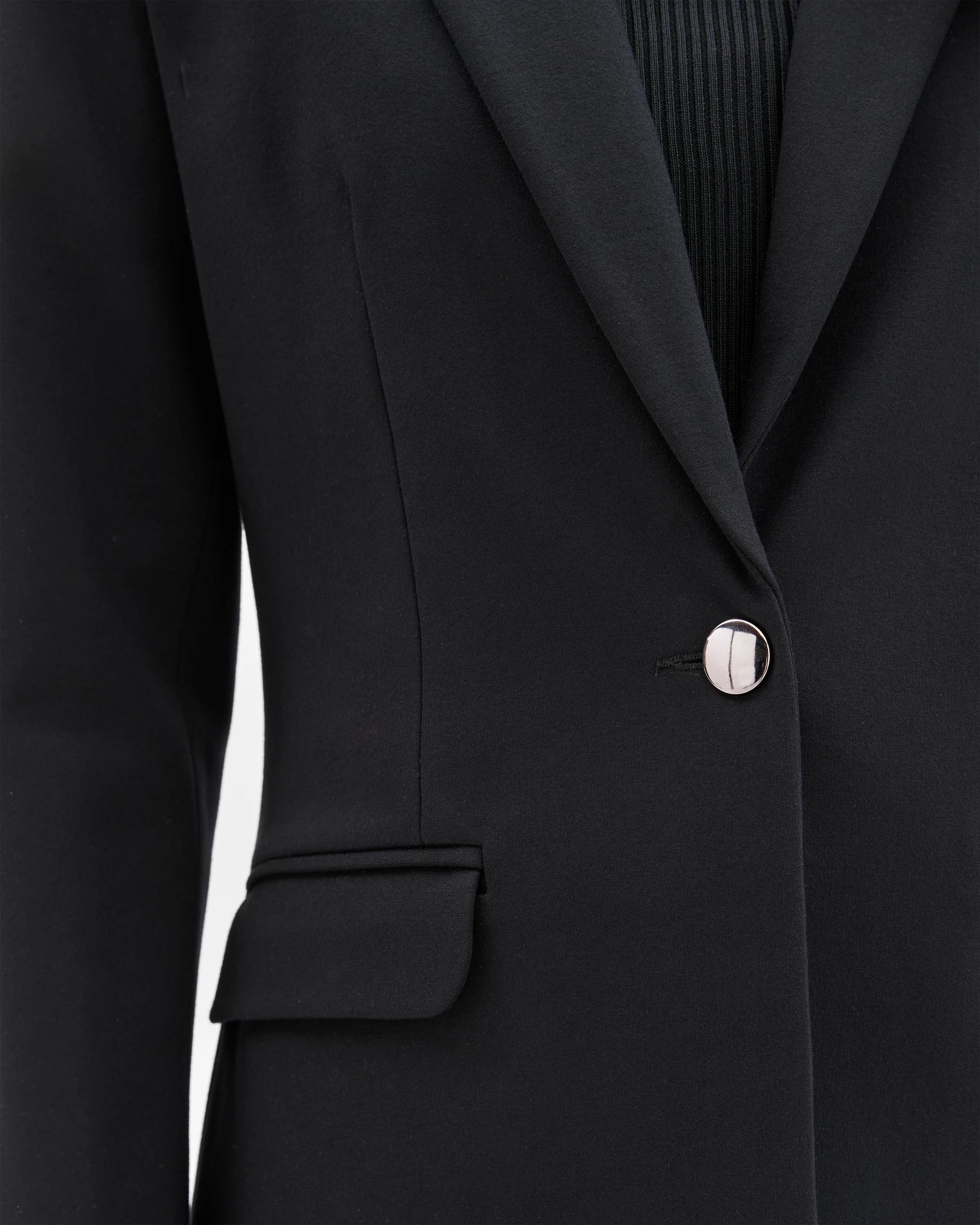 5 Preview Ponte Single Breasted Blazer BLACK, 5 of 6