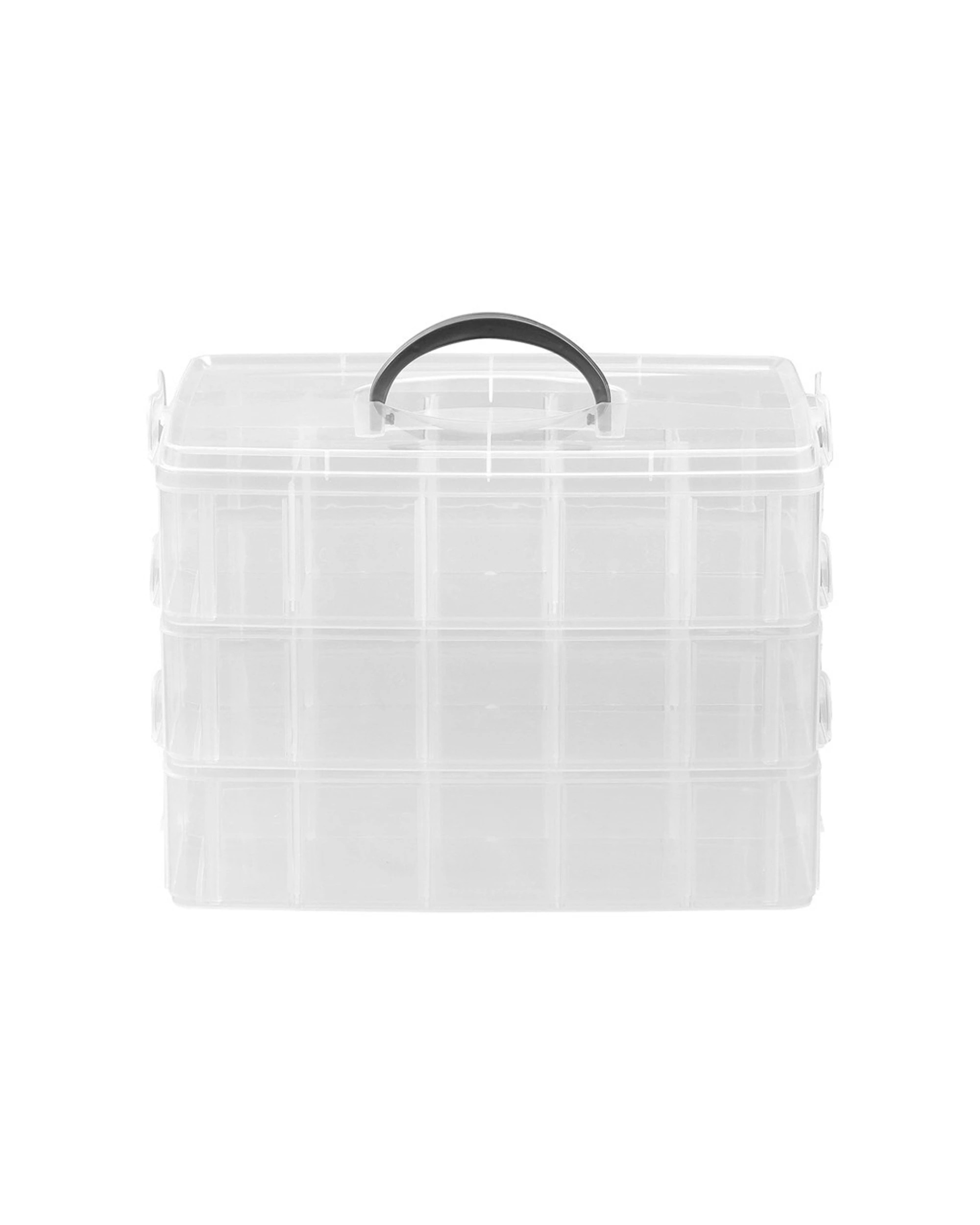 3 Boxsweden Nic-Nac 3-Tier Box 30-Compartment Container 25x18.5cm 6PK
 - plain, 3 of 6