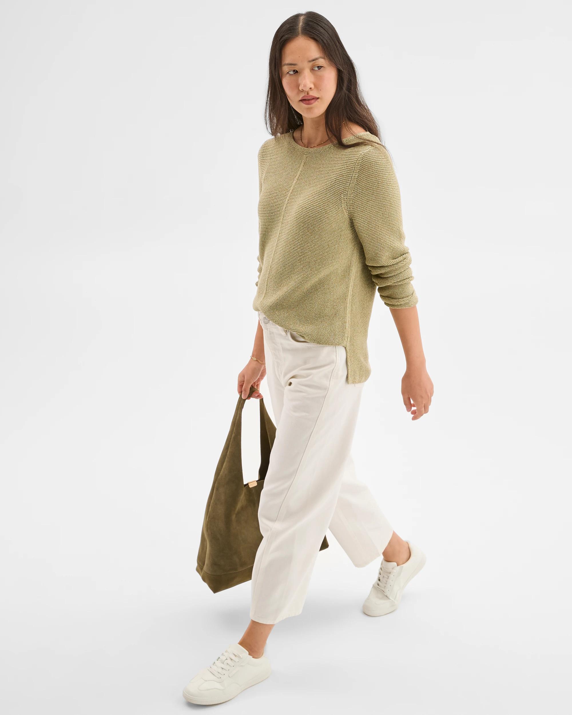 2 Target Woman Australian Cotton Blend Ottoman Twist Jumper SPRING SAGE, 2 of 5