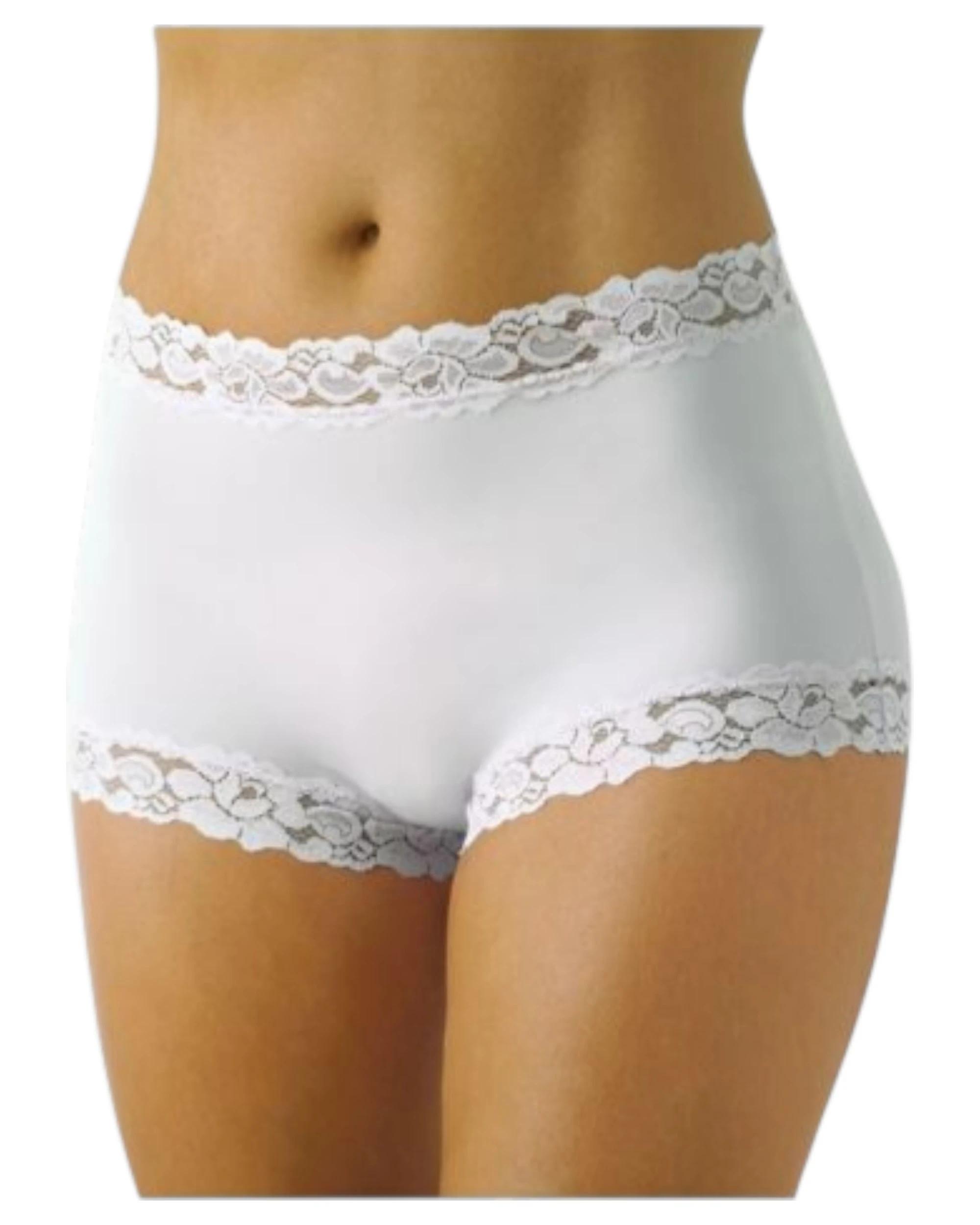 1 Jockey Womens Parisienne Full Brief Underwear Plus Size WHITE, 1 of 1