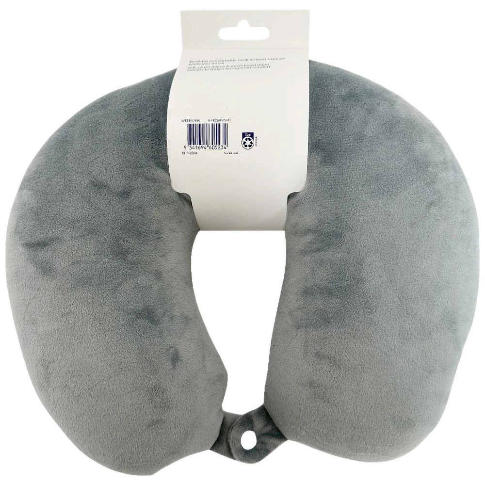 2 J.Burrows Padded Neck Pillow Grey, 2 of 4