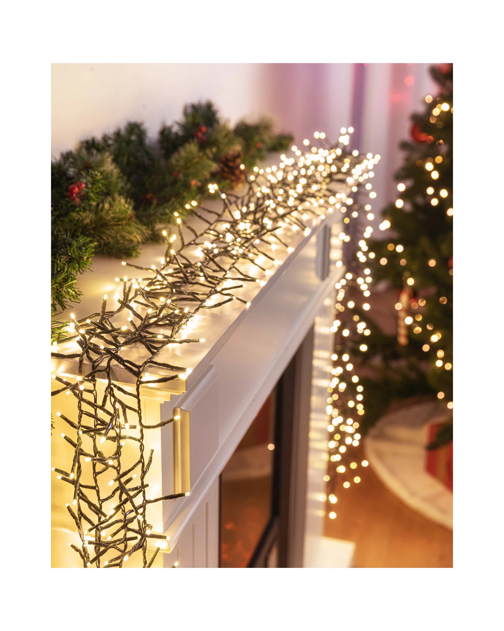 2 Festive Magic 720 Warm White LED Cluster Fairy Lights 10.4m - Warm White, 2 of 3