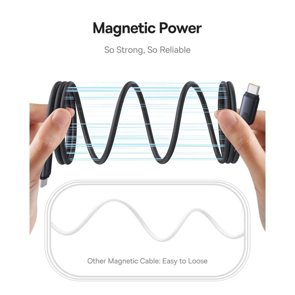 5 Baseus Picogo 240W Magnetic USB-C Fast Cable 1m, 5 of 9