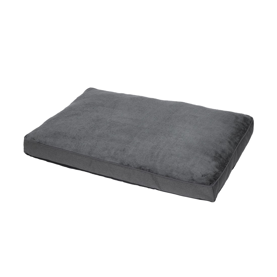 1 Pet Bed Rectangle Plush Top - Extra Large, Grey, 1 of 7