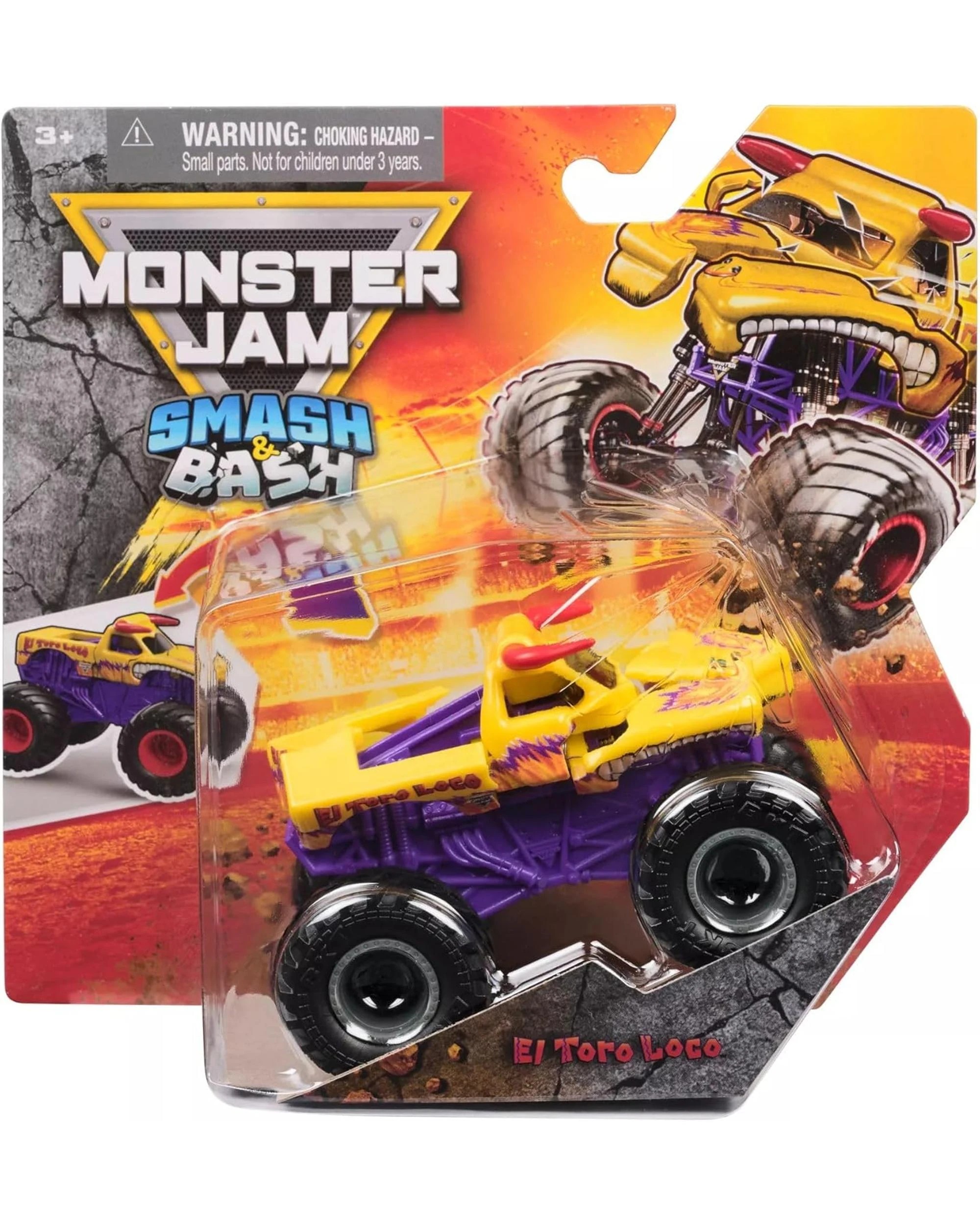 1 Monster Jam Smash and Bash Series 3 El Toro Loco 1:64 Scale, 1 of 4