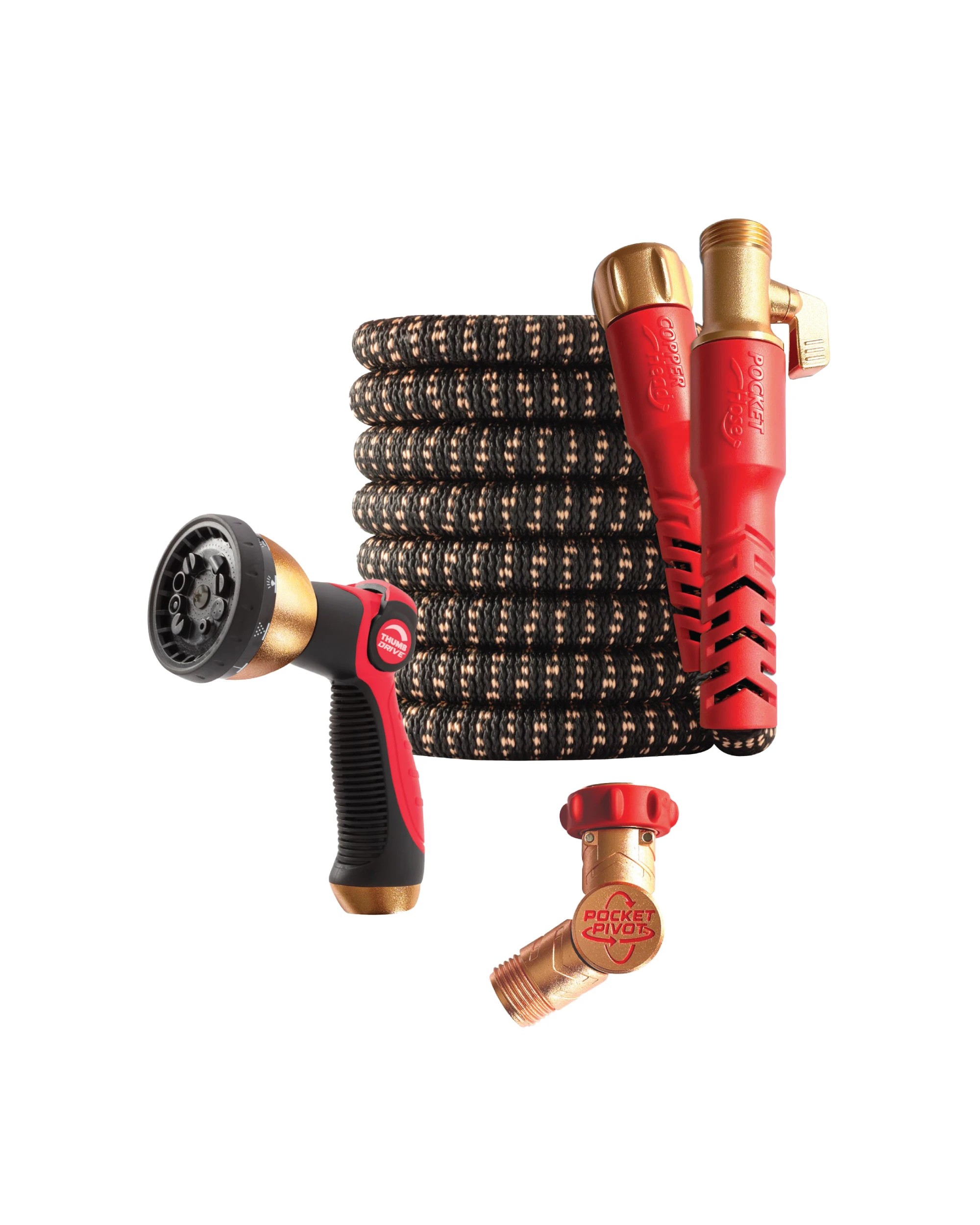 1 Pocket Hose Copper Head 15m Premium Ultra-Durable Expanding Garden Hose, 1 of 9