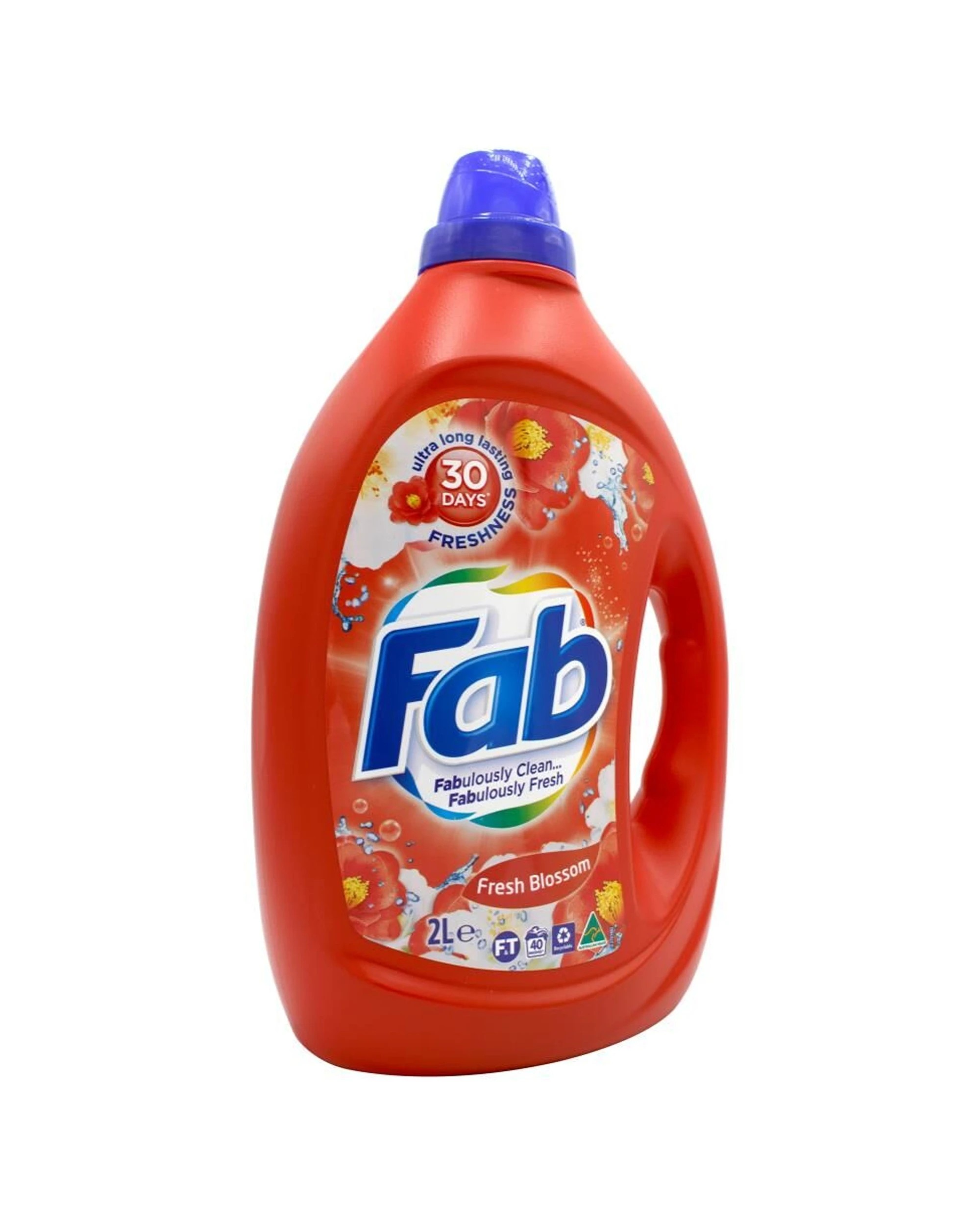 4 FAB 2PK Laundry Liquid 2L Front and Top Loader Fresh Blossoms Stain Remover - Red, 4 of 4