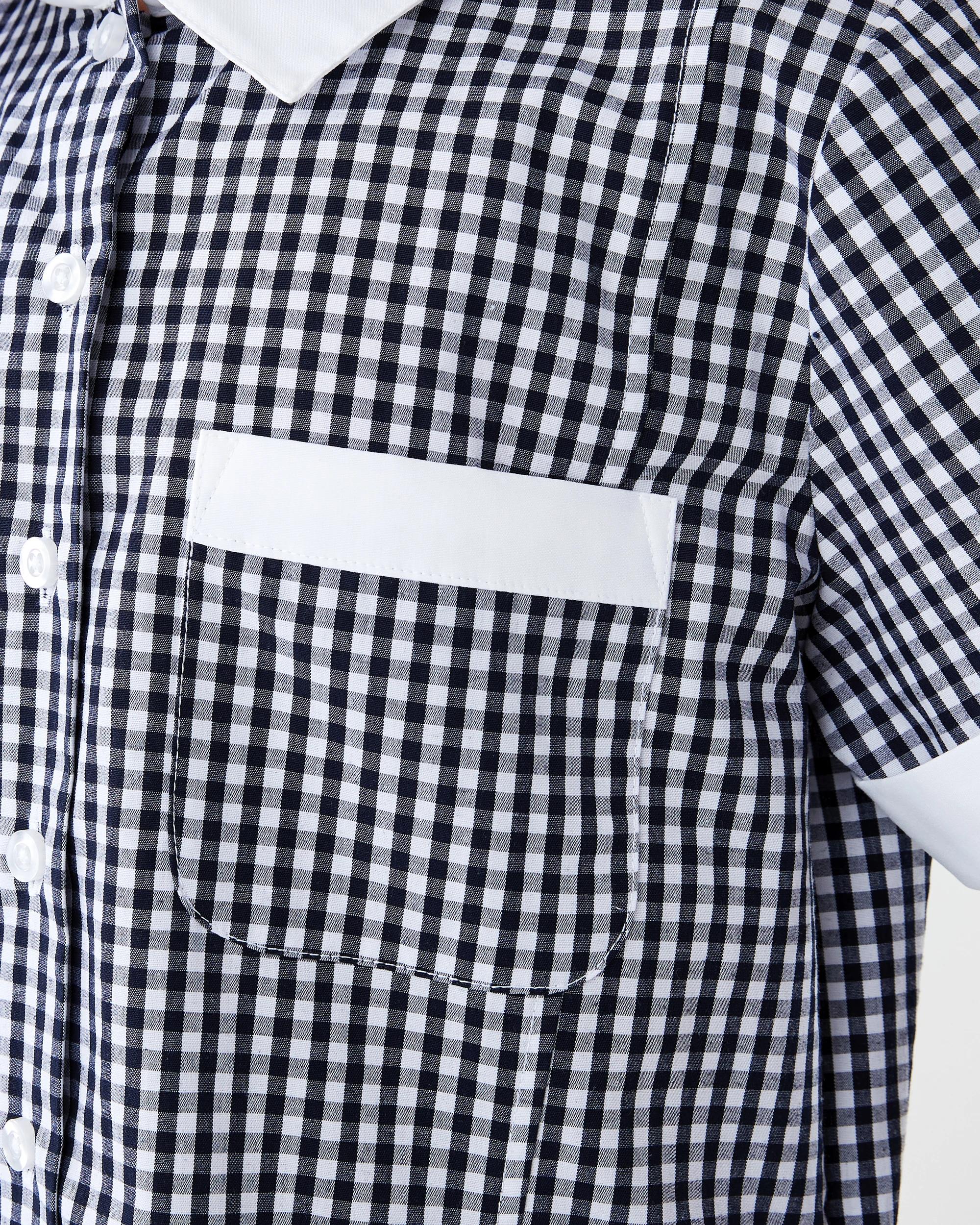 5 School Dress Blu Gngham, 5 of 10