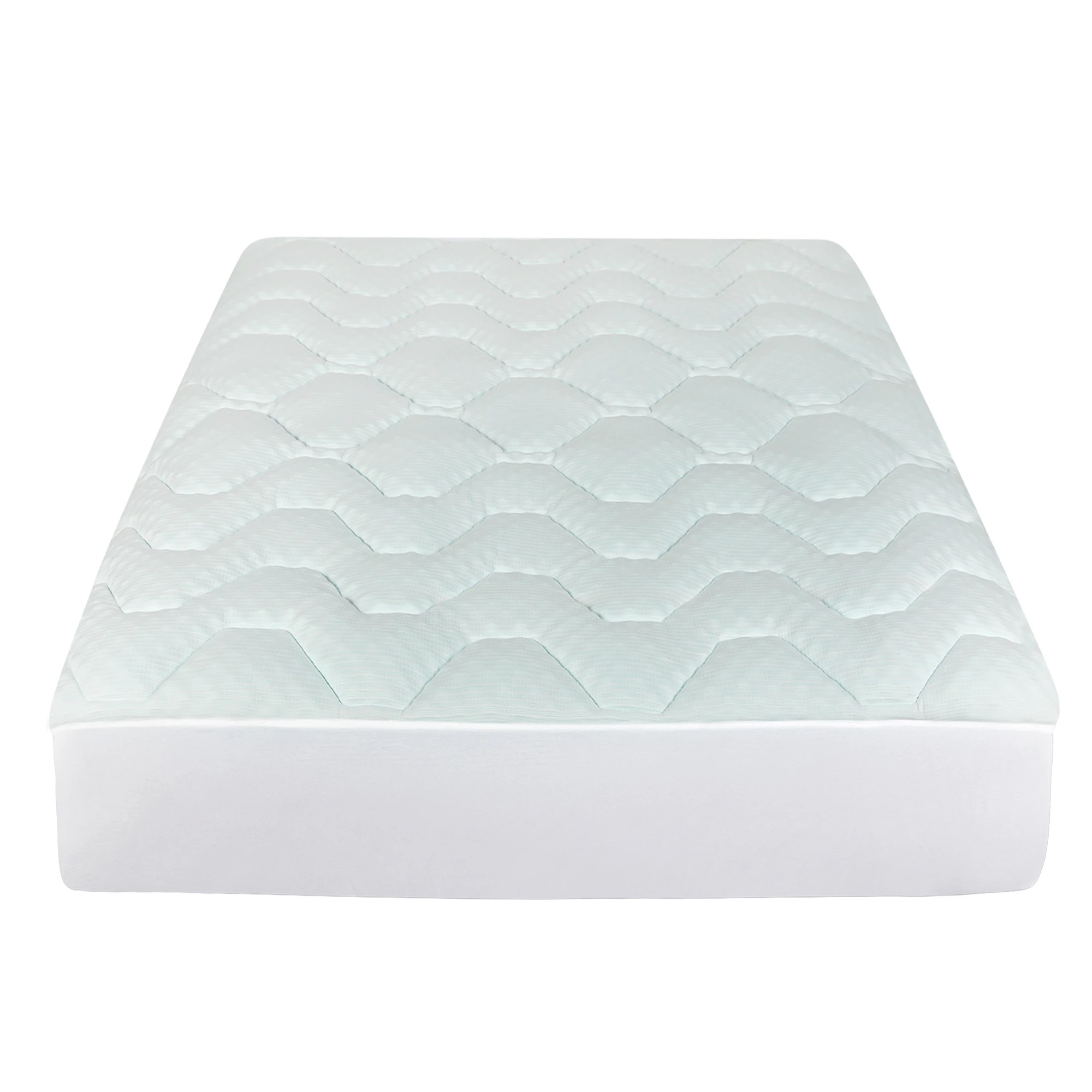 2 Dreamz Mattress Topper Pillowtop Memory Foam Bamboo Cover Bed Protector King, 2 of 9