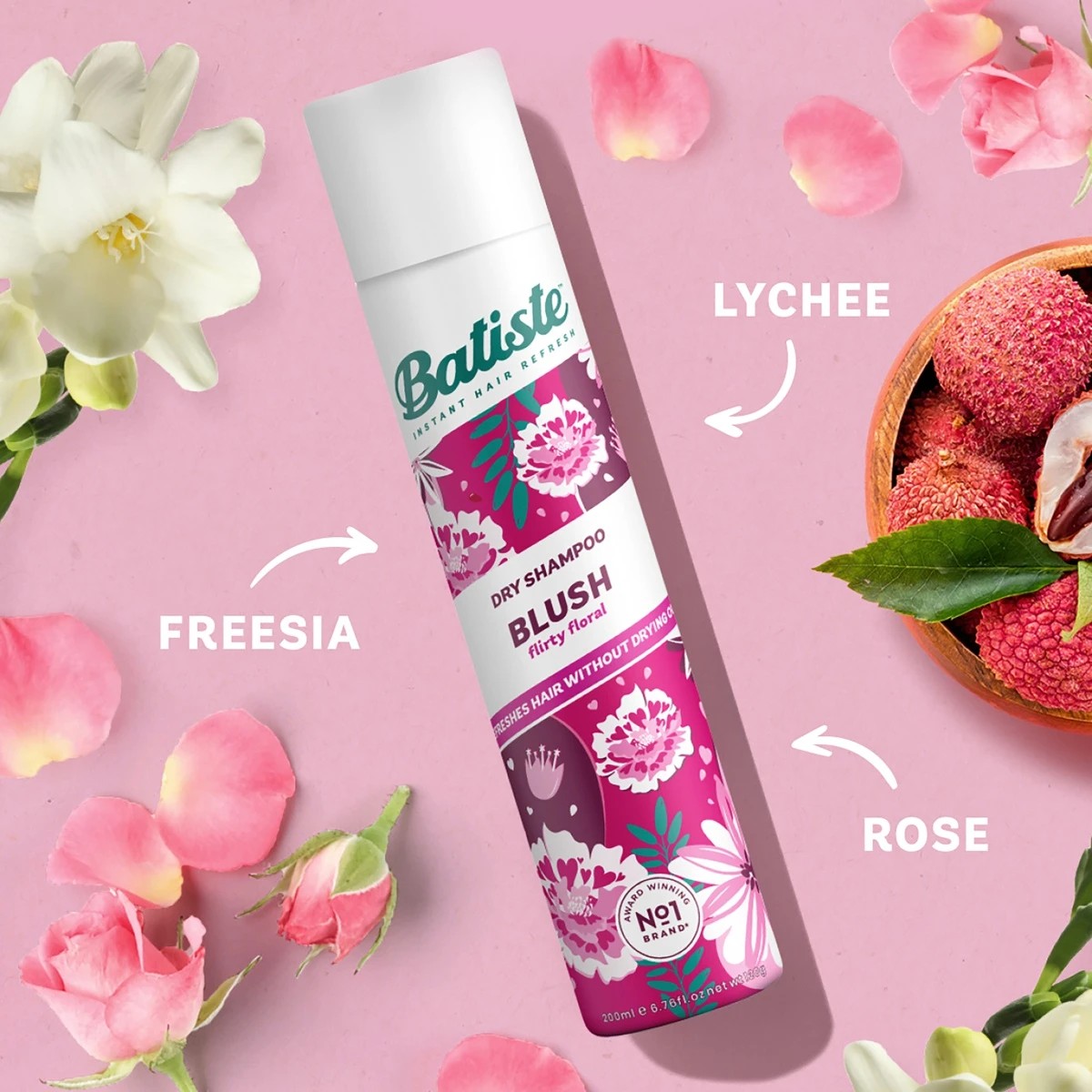 3 Batiste Blush Dry Shampoo 50ml - Flirty Floral, 3 of 6