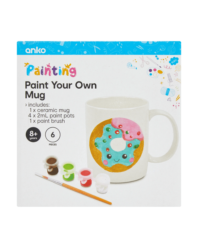 6 Piece Paint Your Own Mug