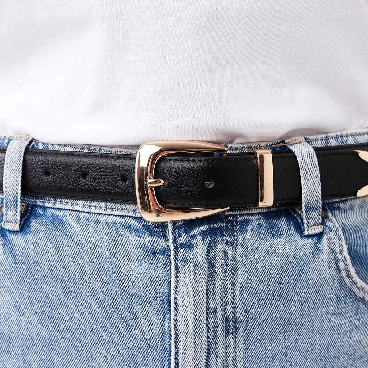 6 Statement Buckle Belt BLACK, 6 of 6