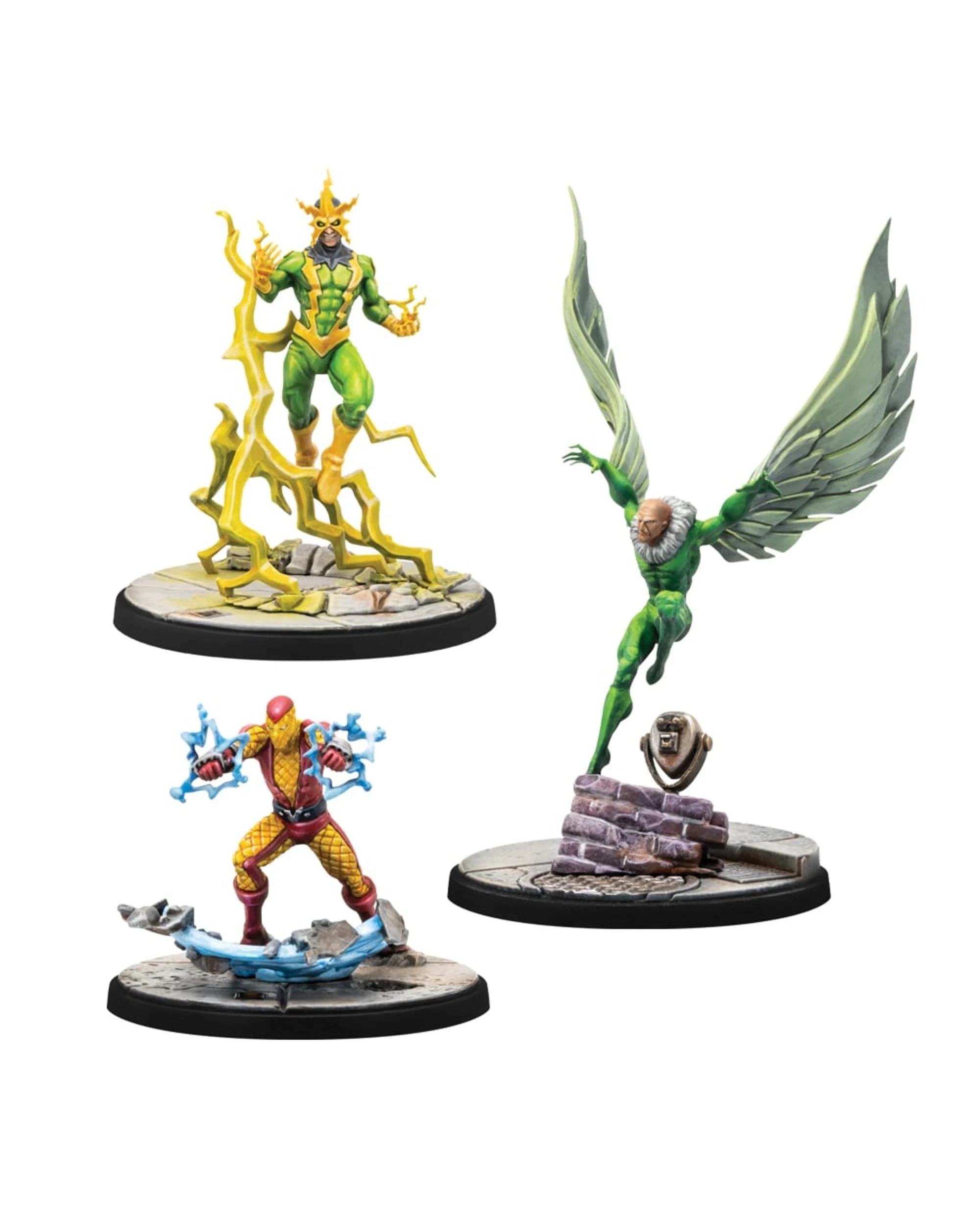 2 Marvel: Crisis Protocol Electro Sandman Shocker and Vulture Character Pack Miniatures Board Game, 2 of 3