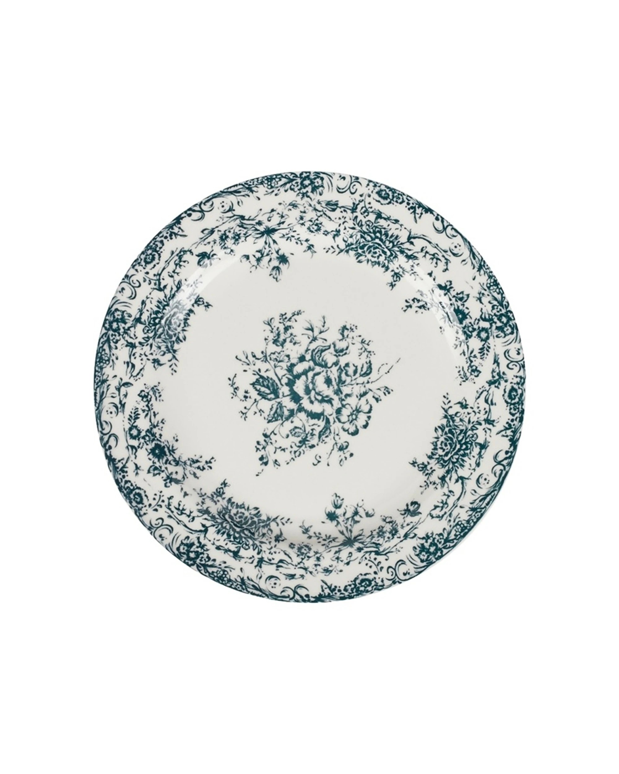 3 Casa Domani 4x Rosetta Rim Side Plate Porcelain 20cm Set - White, 3 of 4