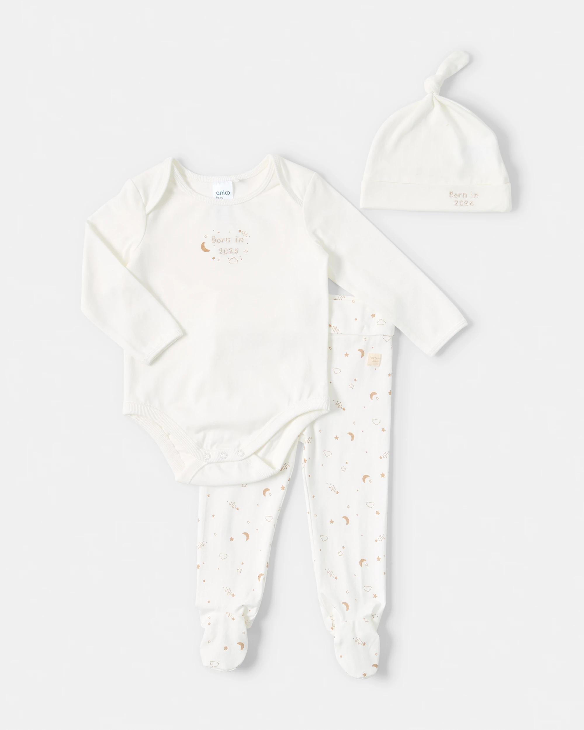 1 3 Piece Newborn 2026 Set Egr Star, 1 of 8