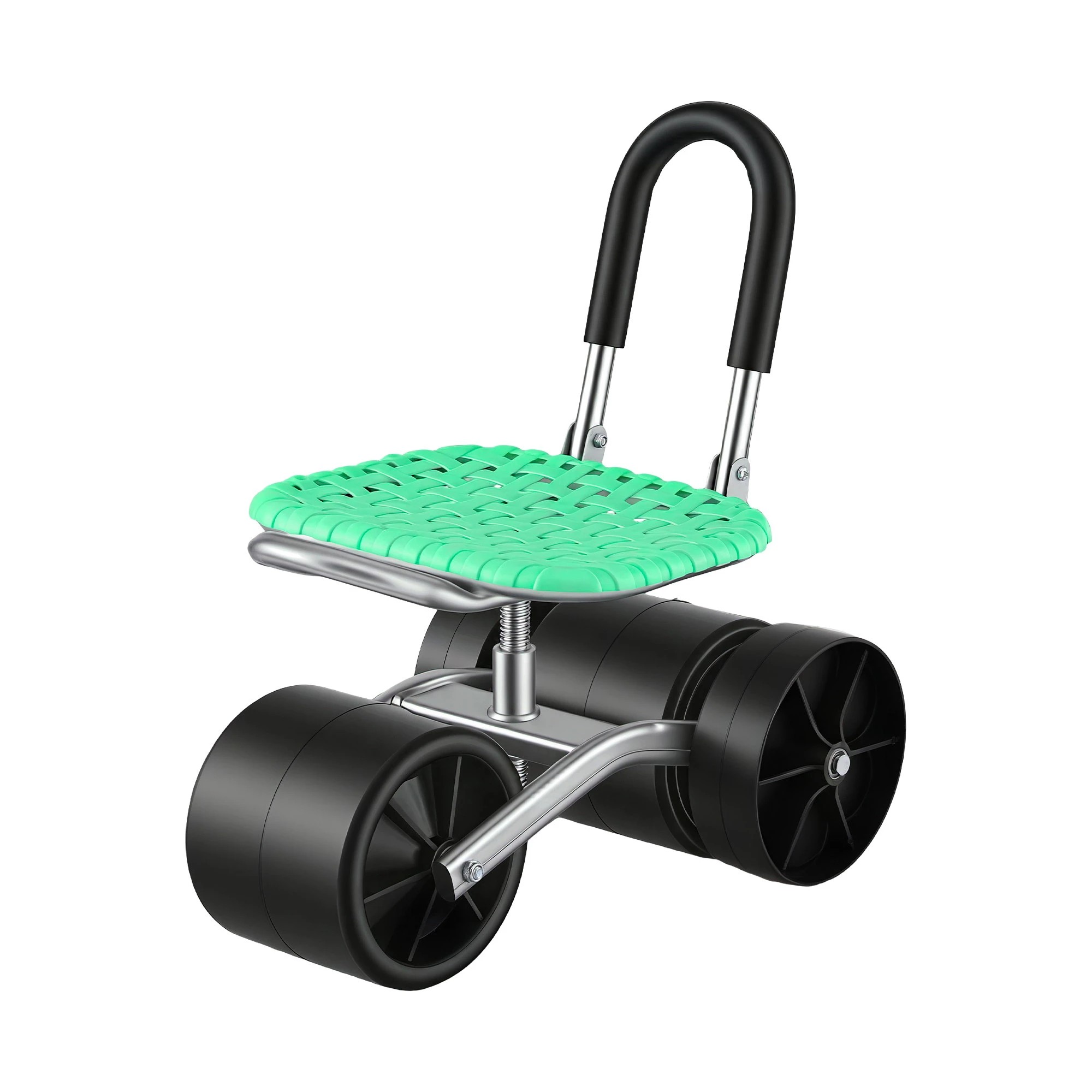 1 Gardeon Garden Stool Seat Foldable with Wheels - Green, 1 of 1