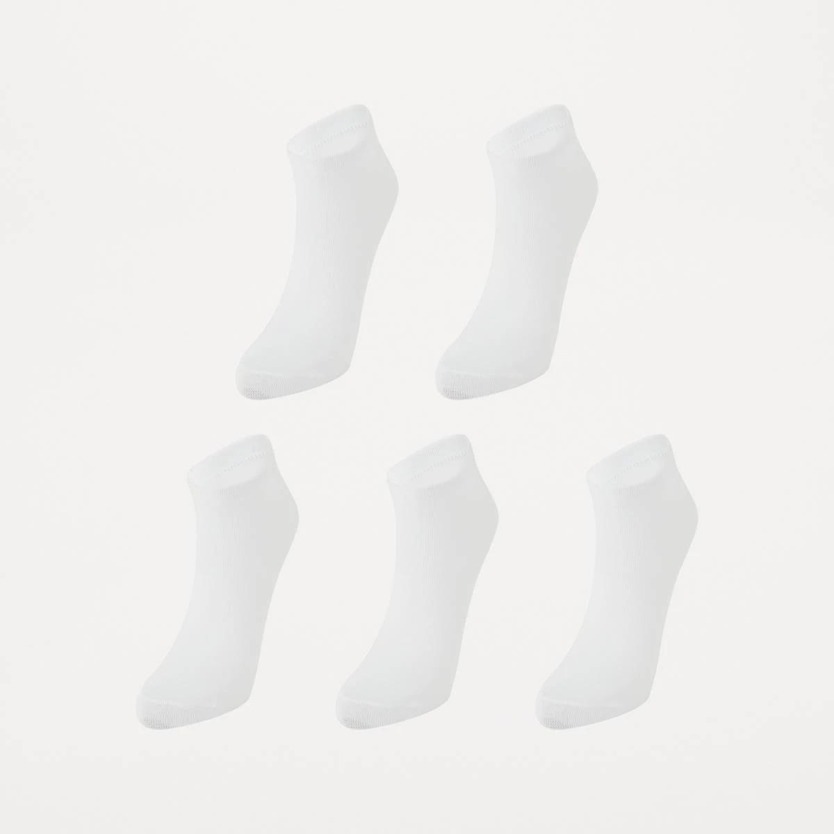 1 5 Pack Active Low Cut Socks WHITE, 1 of 3