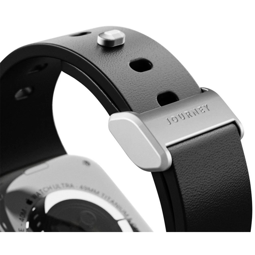 3 Journey Urban Apple Watch Leather Band 4249mm Black, 3 of 6