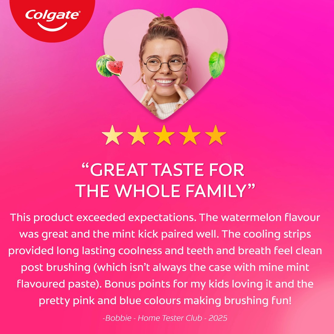 10 Colgate Max Fresh Watermelon Blast Toothpaste 100g, 10 of 10