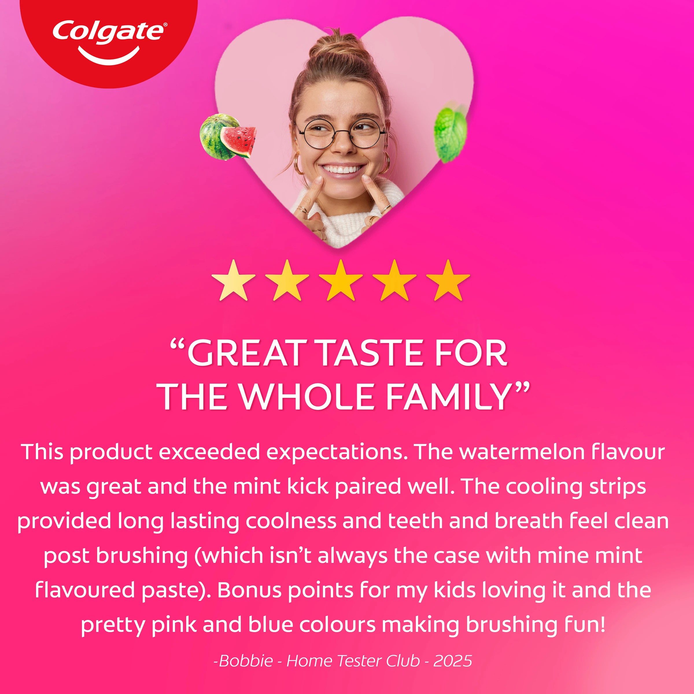 10 Colgate Max Fresh Watermelon Blast Toothpaste 100g, 10 of 10