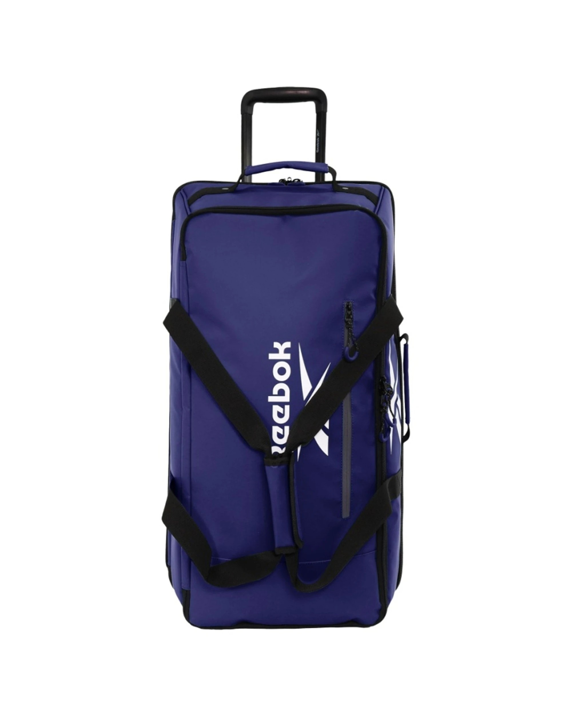 3 Reebok All Star Large 88L Leather Film Soft Shell Trolley Suitcase Luggage Navy - Blue, 3 of 8