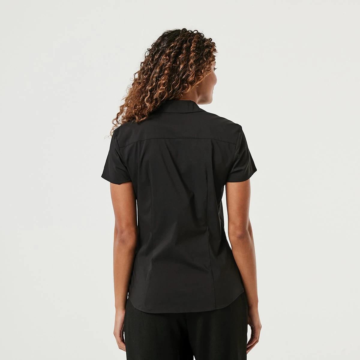 6 Short Sleeve Work Shirt Black, 6 of 8