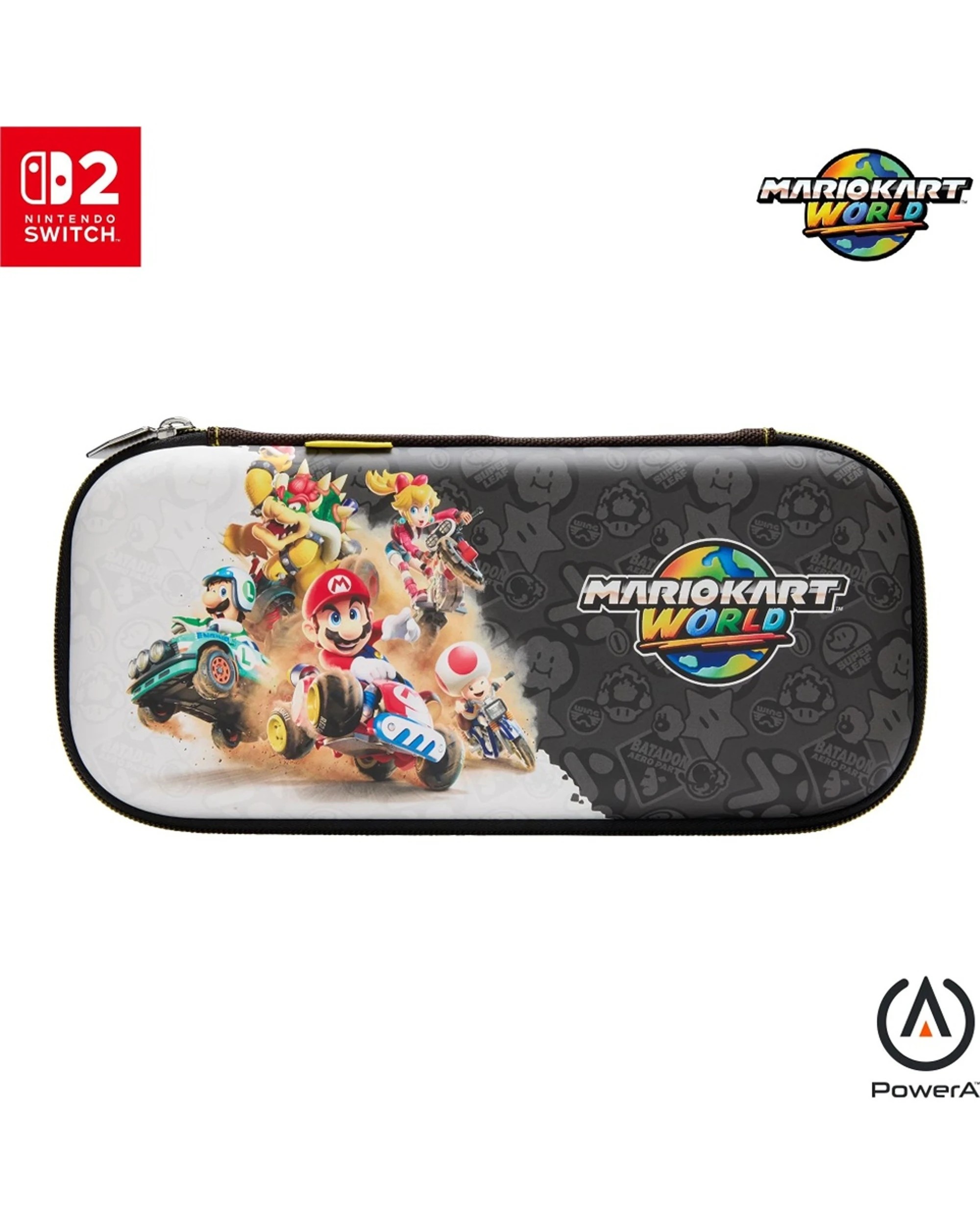2 PowerA Mario Kart World Nintendo Switch 2 Soft Fabric Lining Slim Case - Multi, 2 of 5