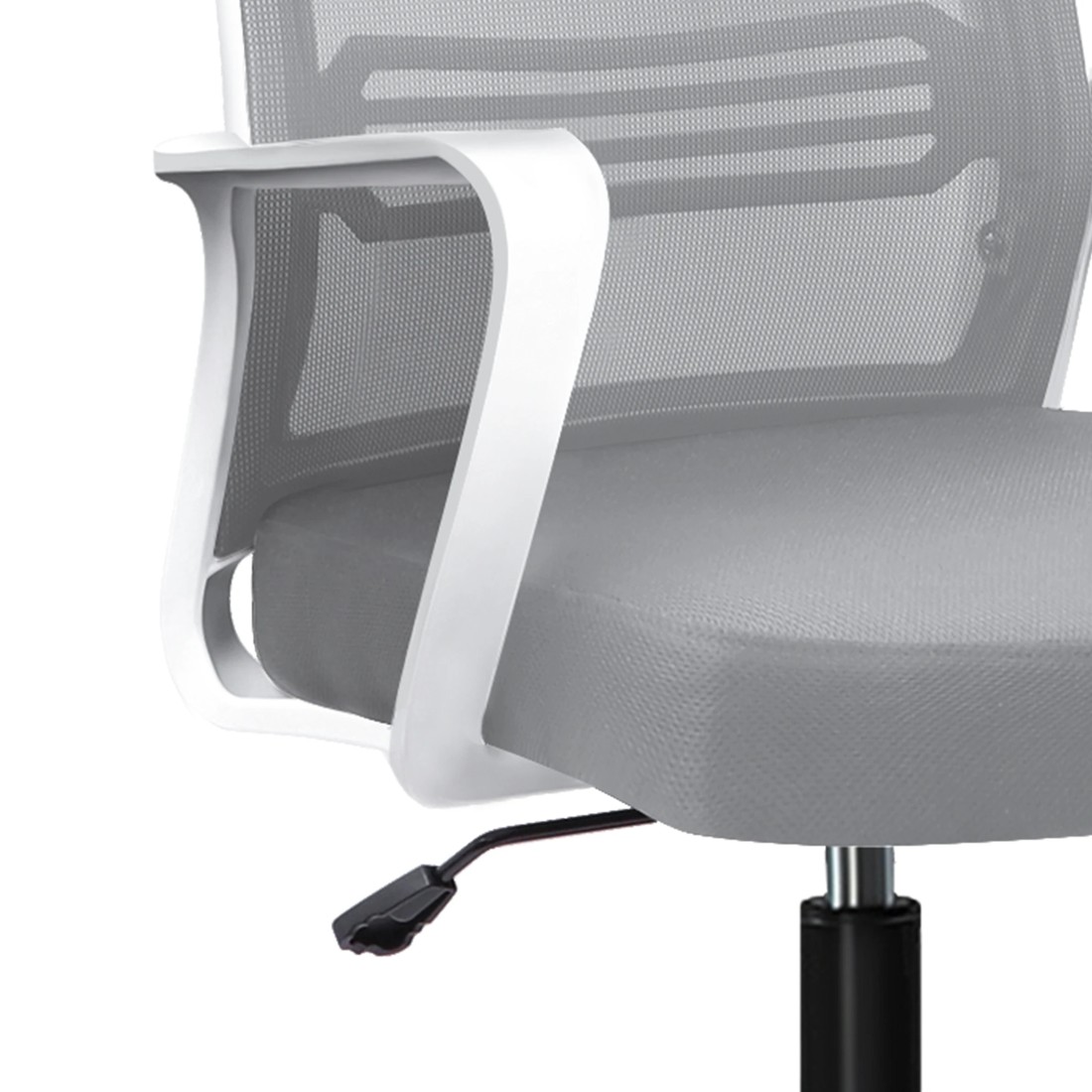 7 Alfordson Mesh Office Chair Executive Computer Gaming Racing Study Work Seat - White Grey, 7 of 9