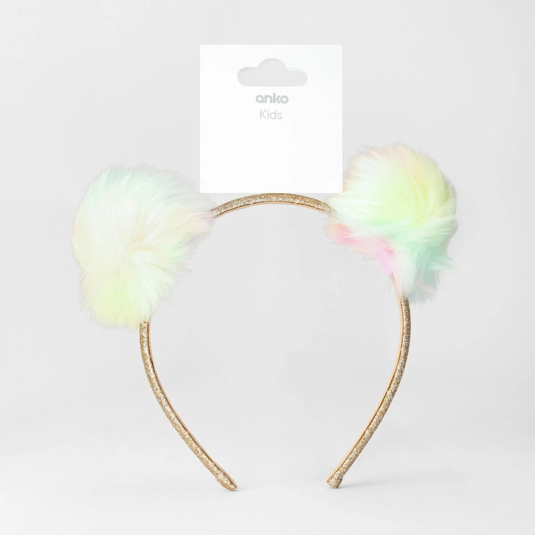 4 Pom Pom Headband - Gold Tone, 4 of 4