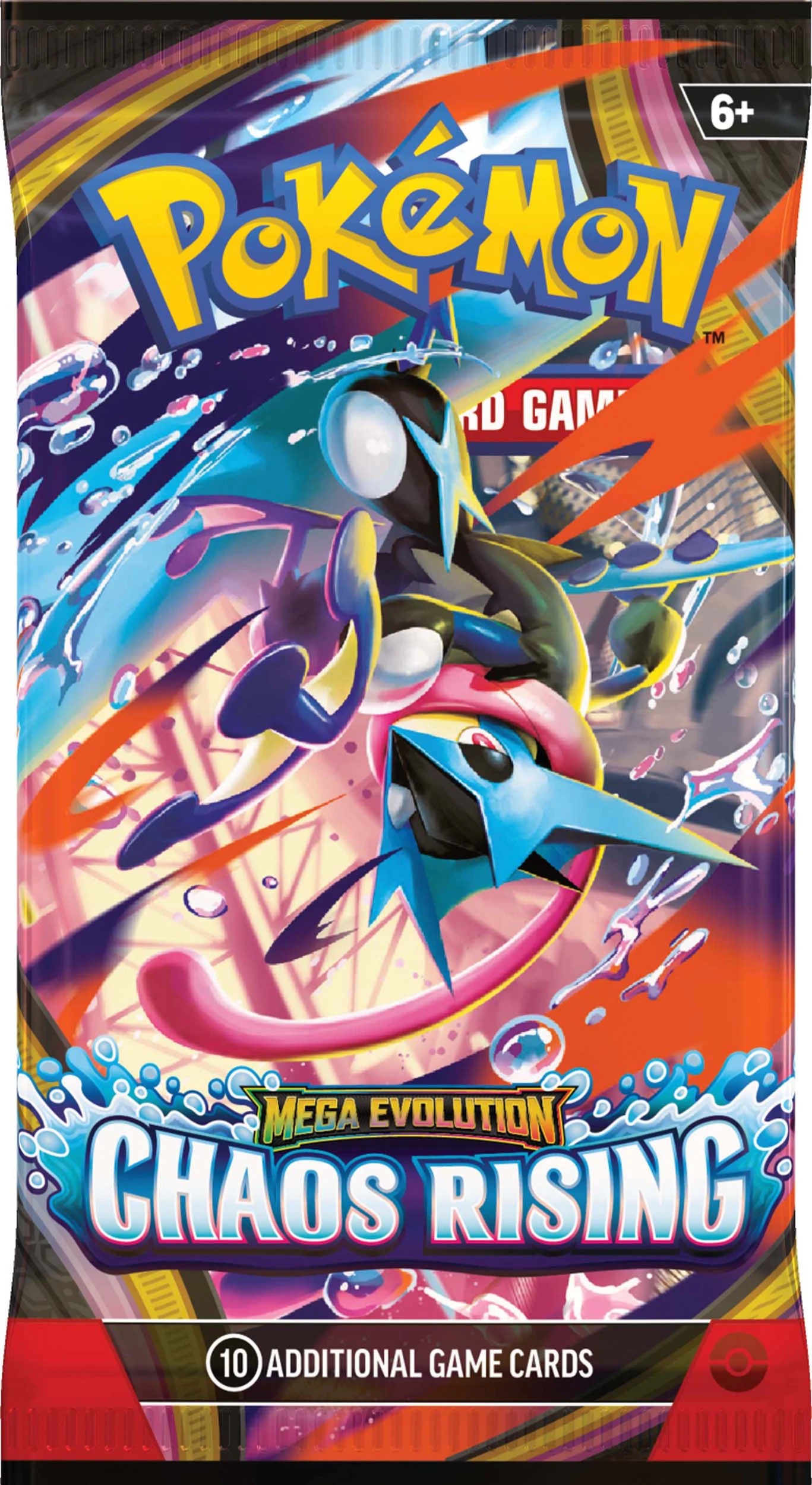 3 Pokemon Trading Card Game: Mega Evolution Chaos Rising Booster - Assorted, 3 of 8
