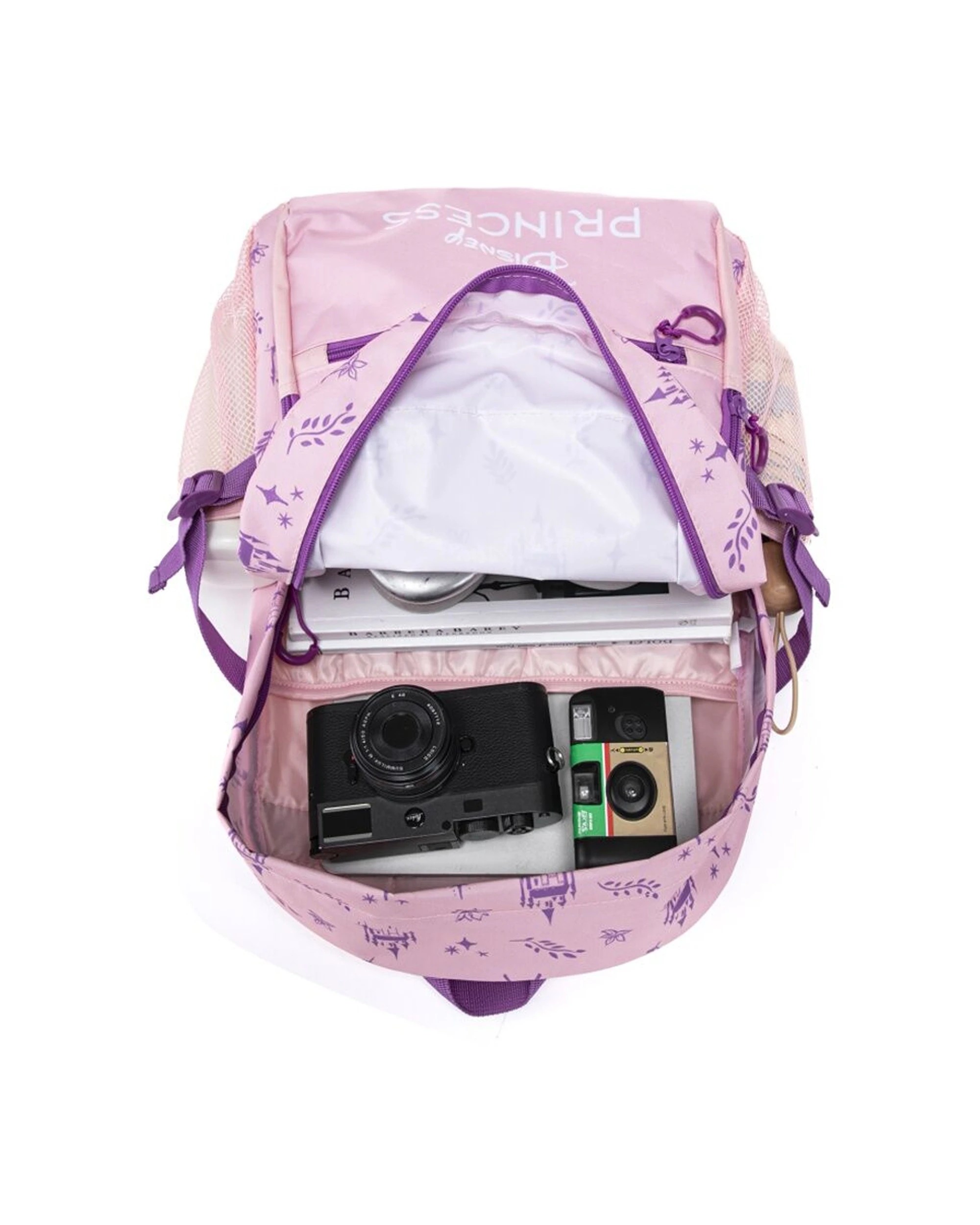3 Disney Princess Kids Backpack School Bag 44cm Adjustable Straps Top Handle - Multi, 3 of 4