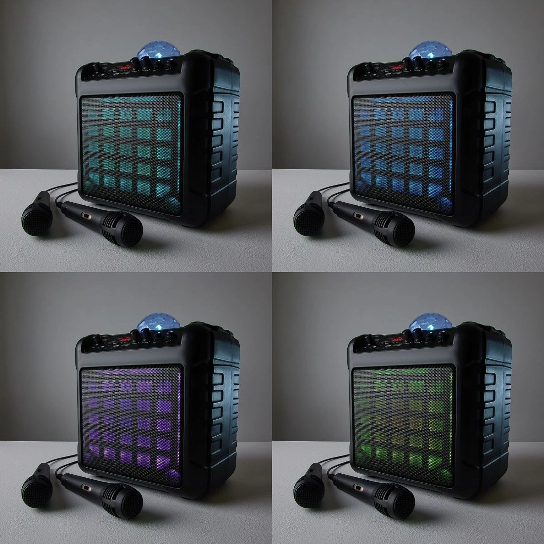 1 Karaoke Party Speaker with LED and 2 Microphones, 1 of 10