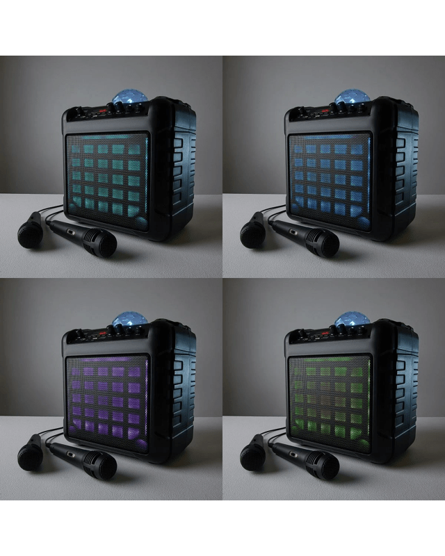 Karaoke Party Speaker with LED and 2 Microph