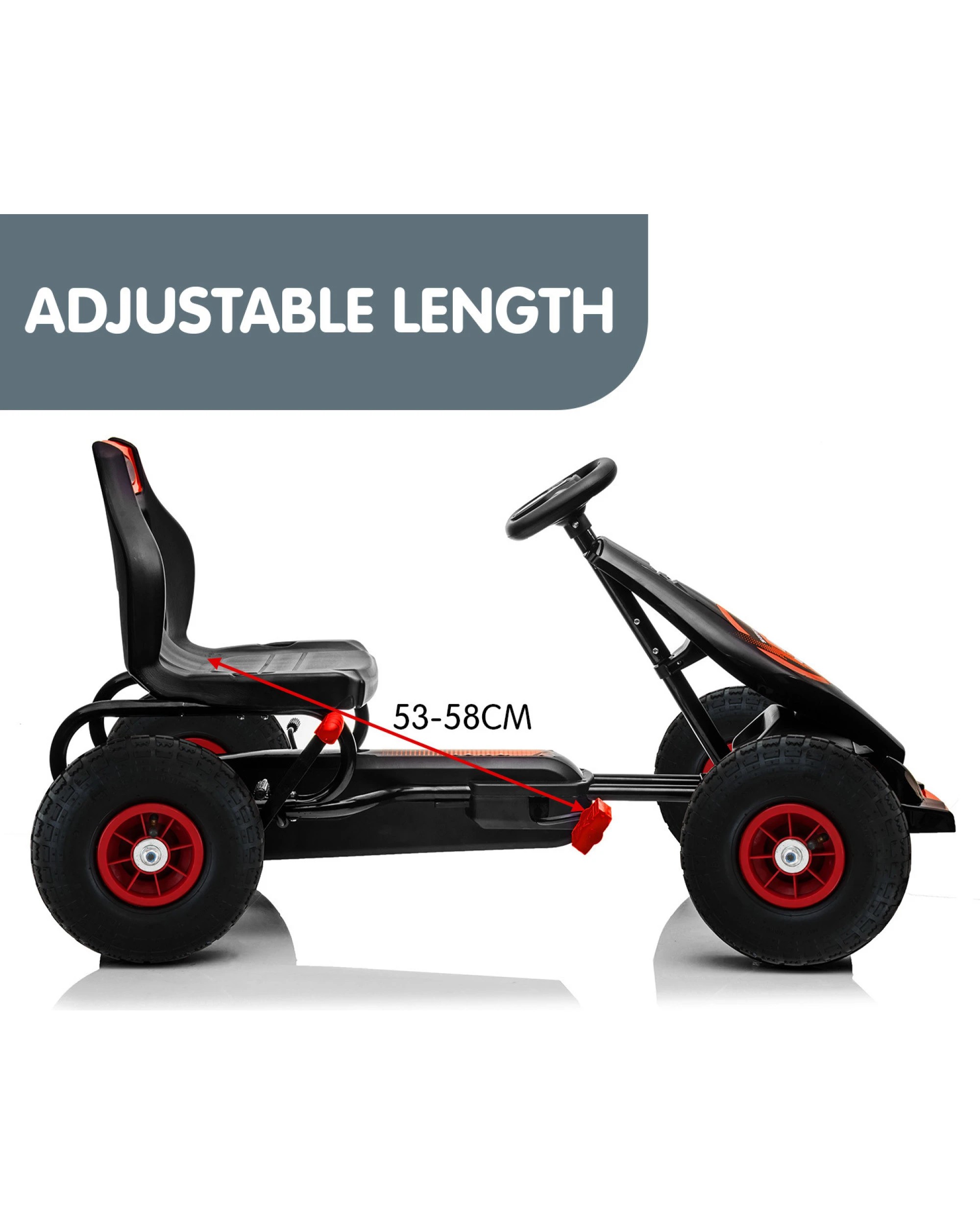 2 Kahuna G18 Kids Ride On Pedal Powered Go Kart Racing Style - Red, 2 of 4