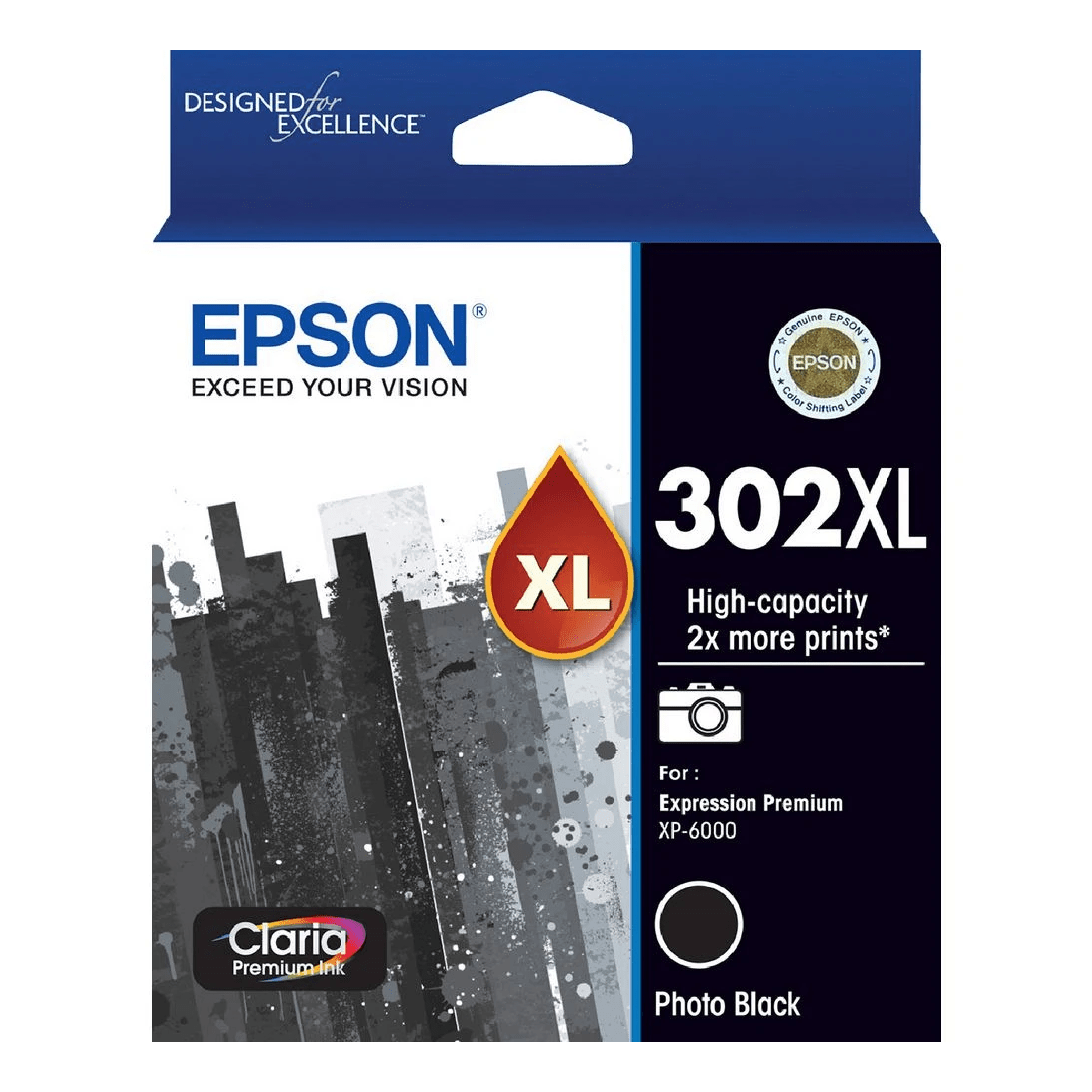 1 Epson 302XL Premium Ink Cartridge Photo Black, 1 of 1