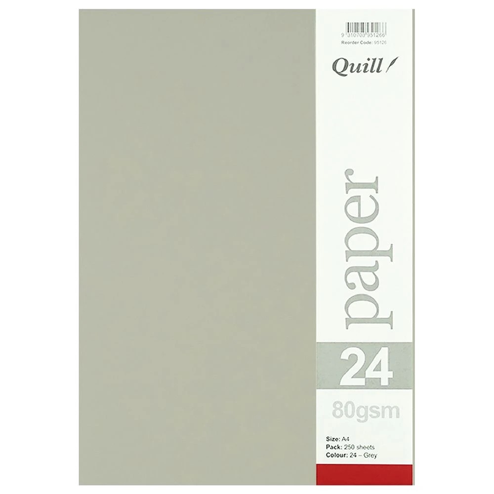 3 Quill A4 80gsm Paper Grey 250 Pack, 3 of 3